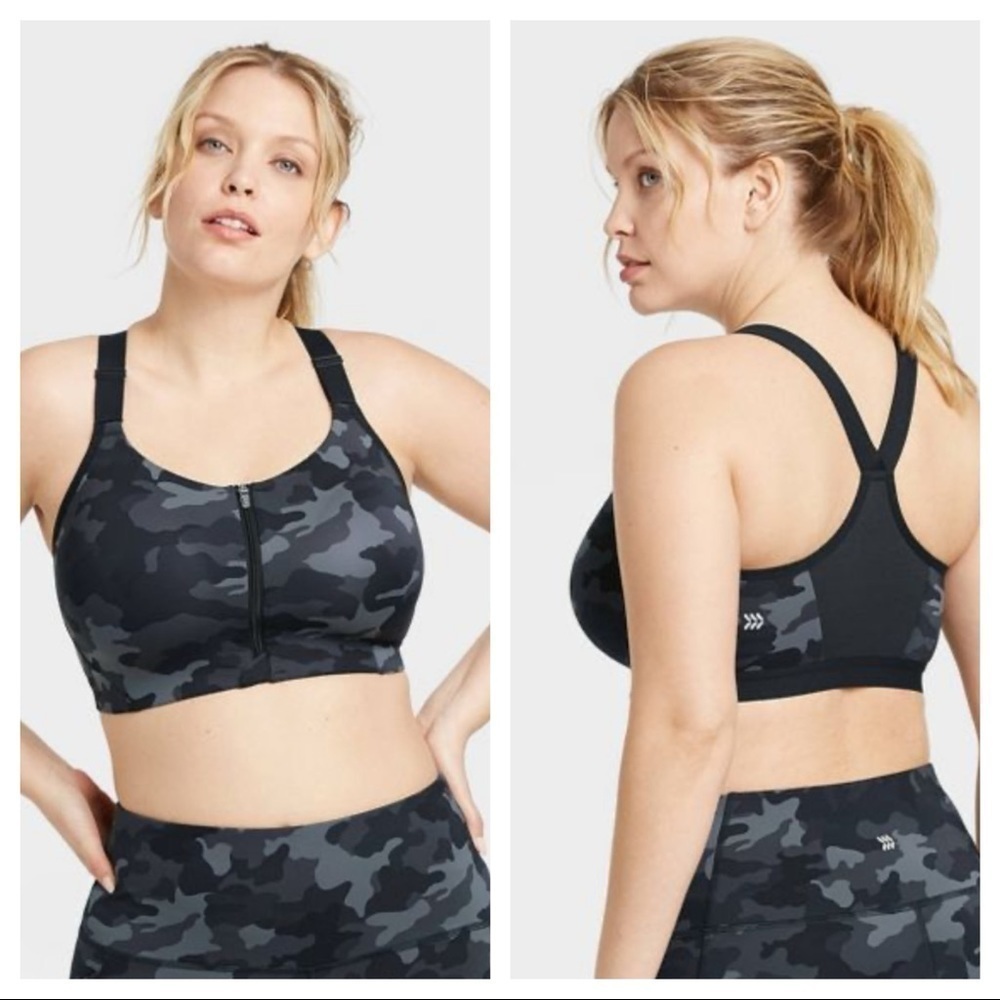 Women's High Support Zip-Front Bra - All in Motion
